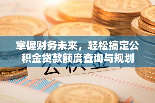 嘉鱼掌握财务未来，轻松搞定公积金贷款额度查询与规划