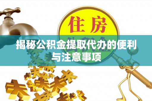 嘉鱼揭秘公积金提取代办的便利与注意事项